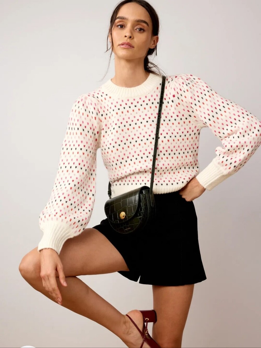 MANSUR GAVRIEL ACCESSORIES MINI SADDLE BAG MSRP $795